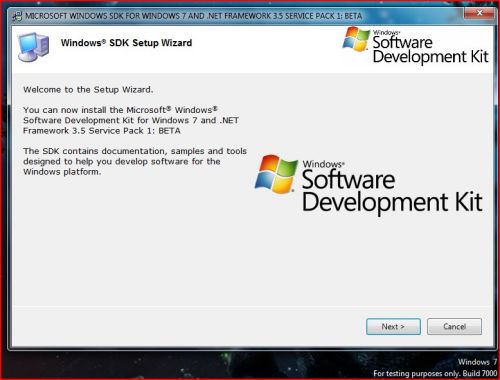 Microsoft Windows 7 SDK (ISO) Release Candidate