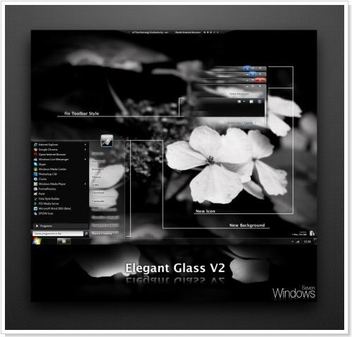 Elegant-Glass-V2 para Windows 7 Elegant-Glass-V2 para Windows 7